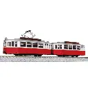 Tramway vintage Düwag rouge - Kato K14-806-3 - N 1/160 - DB - Ep VI - Analogique - 2R