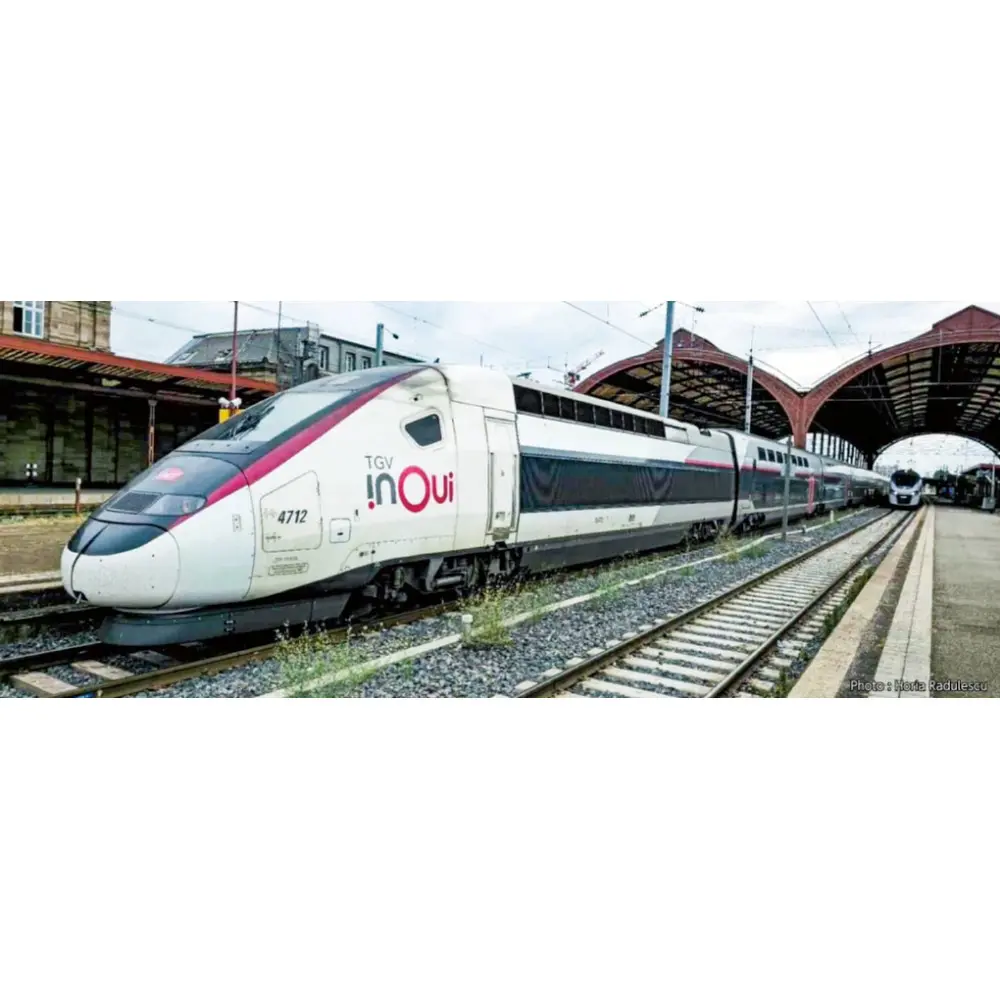 Set de 5 voitures complémentaires TGV Euroduplex, InOui - Kato 10-2132 - N 1/160 - SNCF - Ep VI - 2R