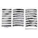 Ensemble de rails doubles Unitrack (HV1) R730 - Kato 3-111 - HO 1/87