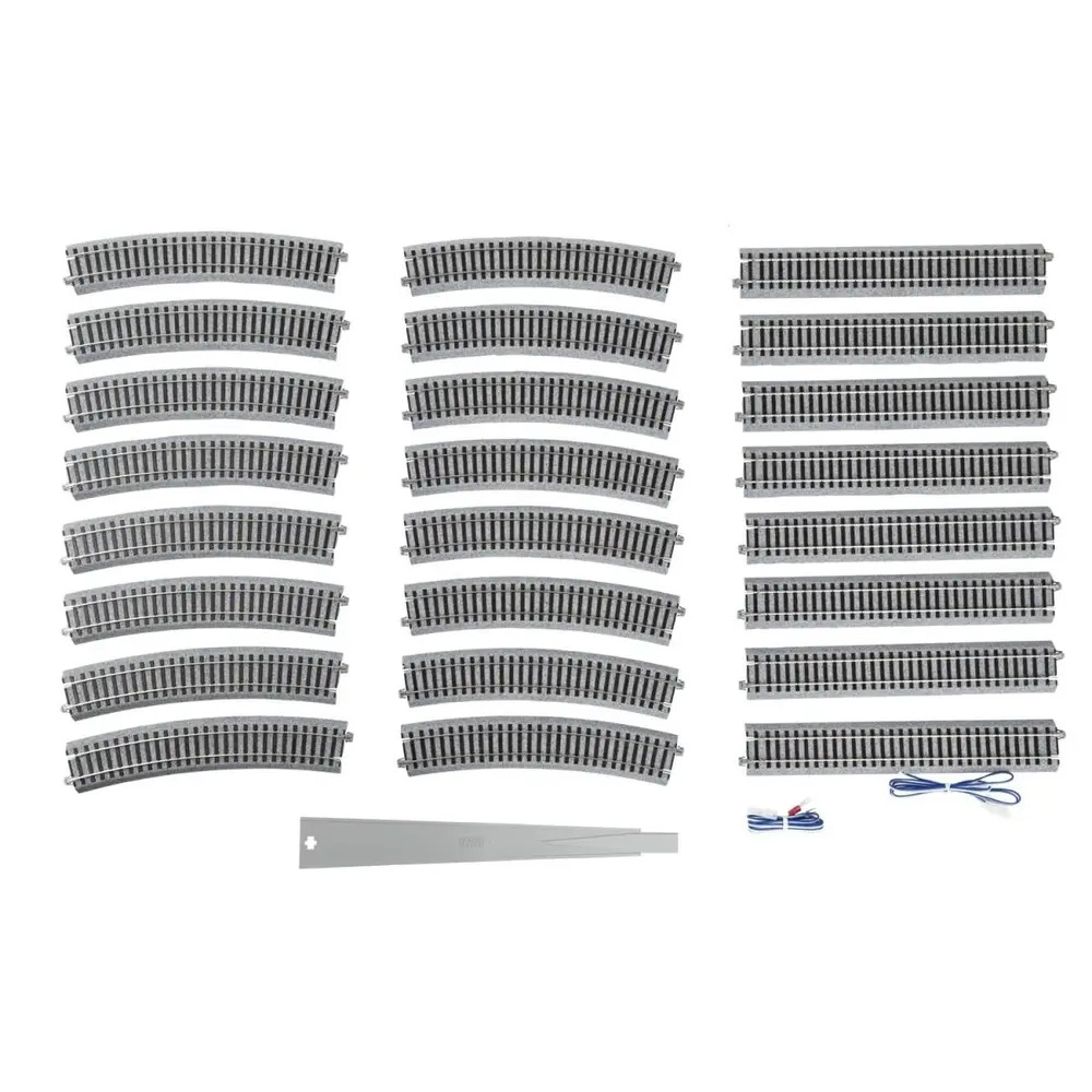 Ensemble ovale Unitrack (HV5) R550 - Kato 3-115 - HO 1/87