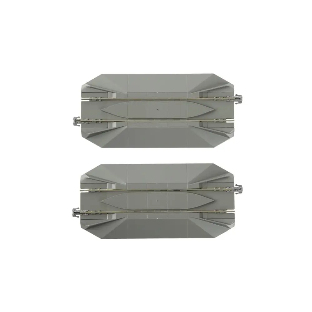 2 enrailleurs Unitrack (S123RE) 123mm - Kato 2-142 - HO 1/87 - 2R