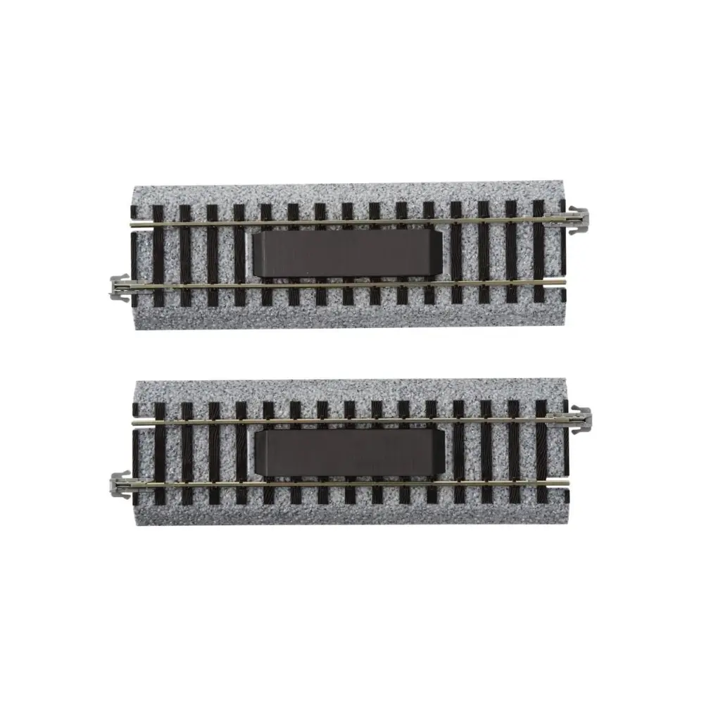 2 rails de dételage droit Unitrack (S123U) 123mm - Kato 2-143 - HO 1/87