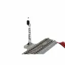 Rail de signalisation droit Unitrack 123 mm code 83 - Kato 2-601 - HO 1/87 - 2R