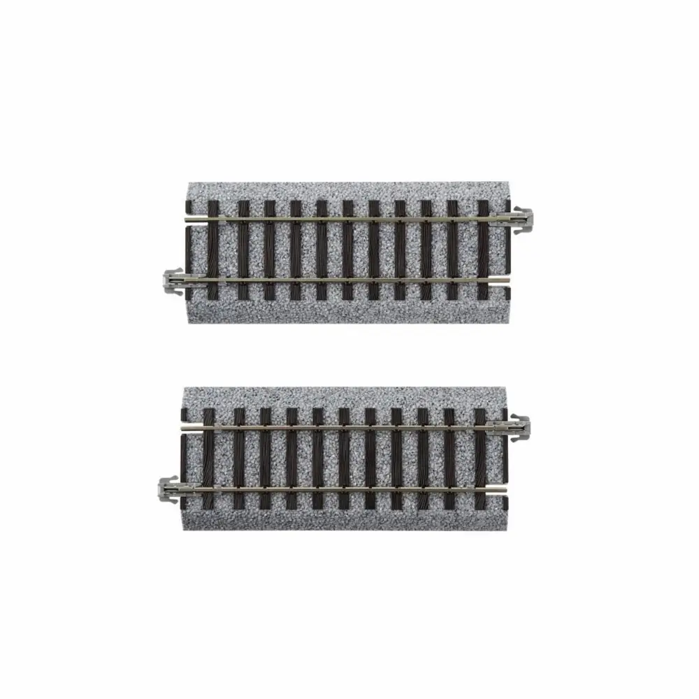 2 rails droits Unitrack 94 mm code 83 - Kato 2-111 - HO 1/87 - 2R