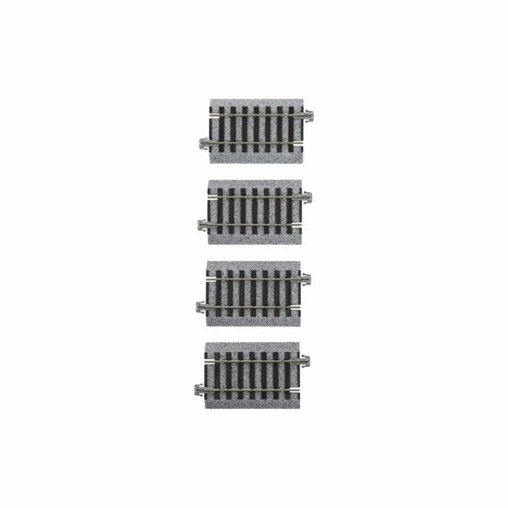 4 rails droits Unitrack 60 mm code 83 - Kato 2-105 - HO 1/87 - 2R