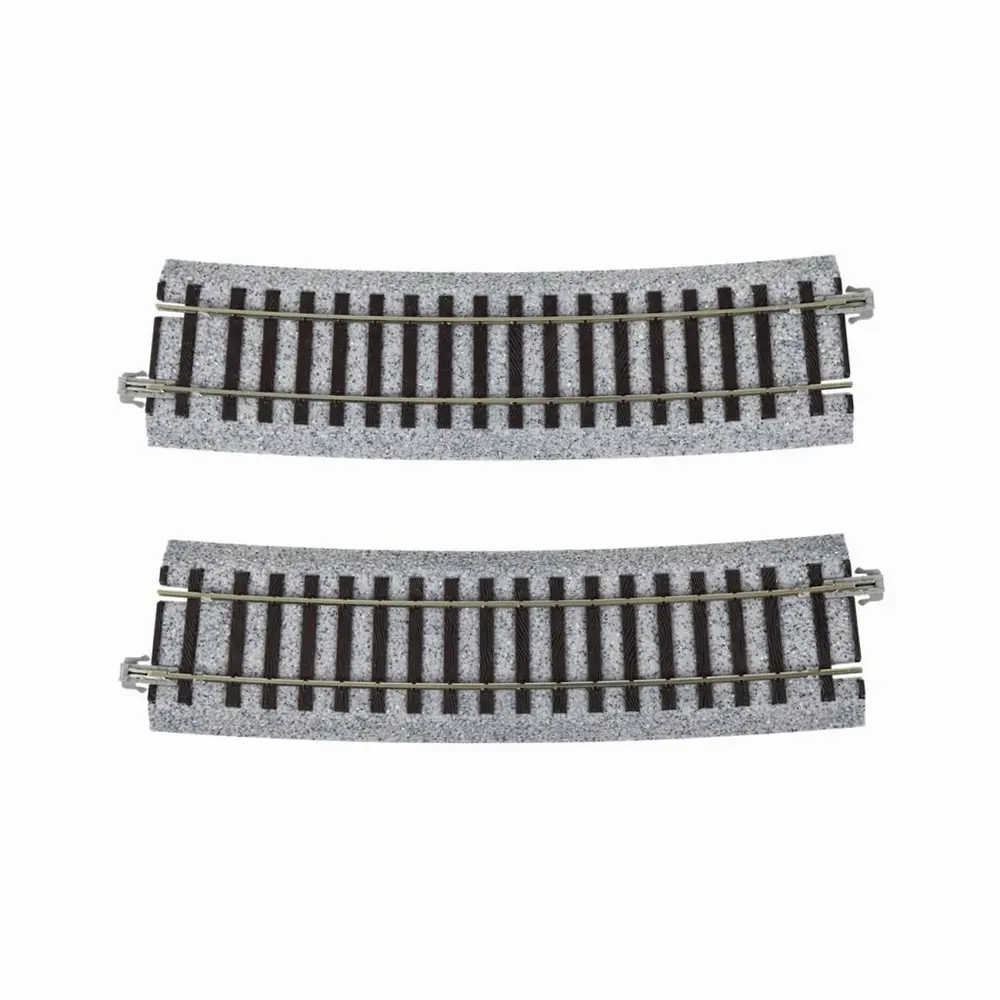 2 rails courbes Unitrack 867 mm 10° code 83 - Kato 2-290 - HO 1/87 - 2R