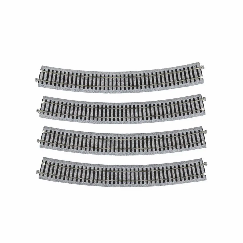 4 rails courbes Unitrack 790 mm 22,5° code 83 - Kato 2-250 - HO 1/87 - 2R