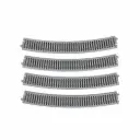 4 rails courbes Unitrack 790 mm 22,5° code 83 - Kato 2-250 - HO 1/87 - 2R