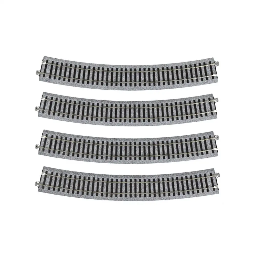 4 rails courbes Unitrack 730 mm 22,5° code 83 - Kato 2-240 - HO 1/87 - 2R