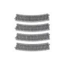 4 rails courbes Unitrack 490 mm 22,5° code 83 - Kato 2-270 - HO 1/87 - 2R