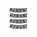 4 rails courbes Unitrack 430 mm 22,5° code 83 - Kato 2-260 - HO 1/87 - 2R