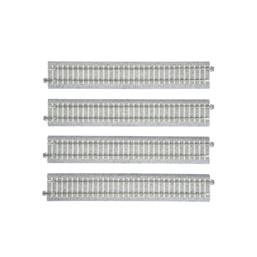 4 rails droits Unitrack (S246PC) CS 246mm - Kato 2-152 - HO 1/87