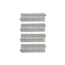 4 rails droits Unitrack 123 mm code 83 - Kato 2-141 - HO 1/87 - 2R