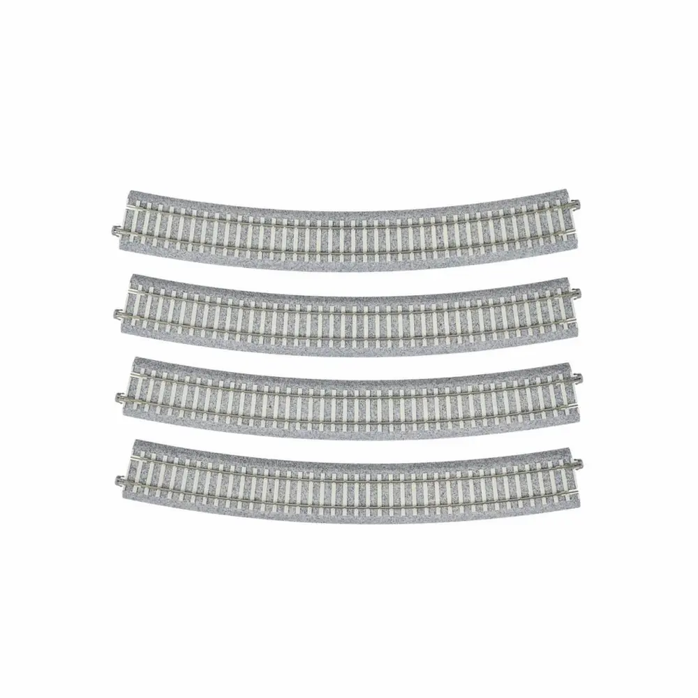 2 rails courbes Unitrack 790 mm 22,5° code 83 - Kato 2-252 - HO 1/87 - 2R