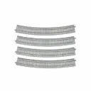 2 rails courbes Unitrack 790 mm 22,5° code 83 - Kato 2-252 - HO 1/87 - 2R