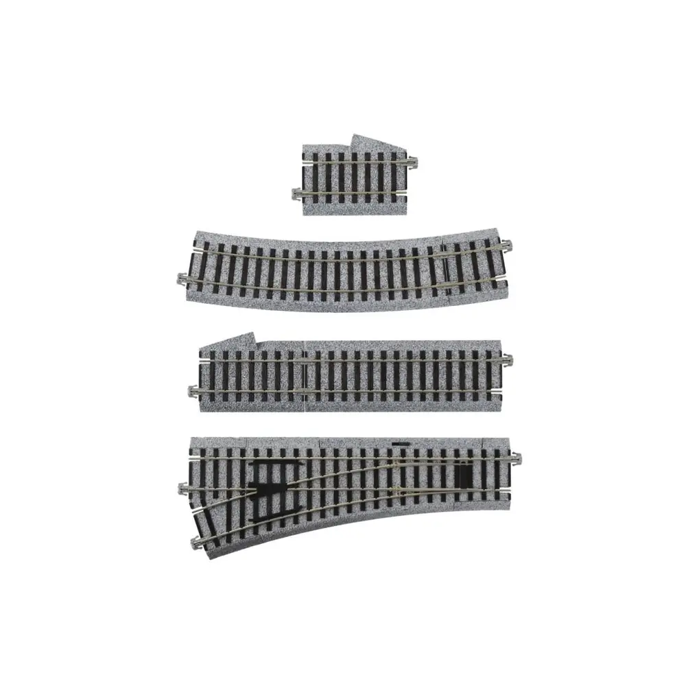 Aiguillage à gauche Unitrack (EP550L) - Kato 2-852 - HO 1/87