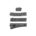 Aiguillage à gauche Unitrack (EP550L) - Kato 2-852 - HO 1/87