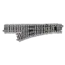 Aiguillage à gauche Unitrack (HP490L) - Kato 2-840 - HO 1/87