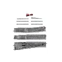 Aiguillage électrique gauche Unitrack (EP867L) - Kato 2-860 - HO 1/87