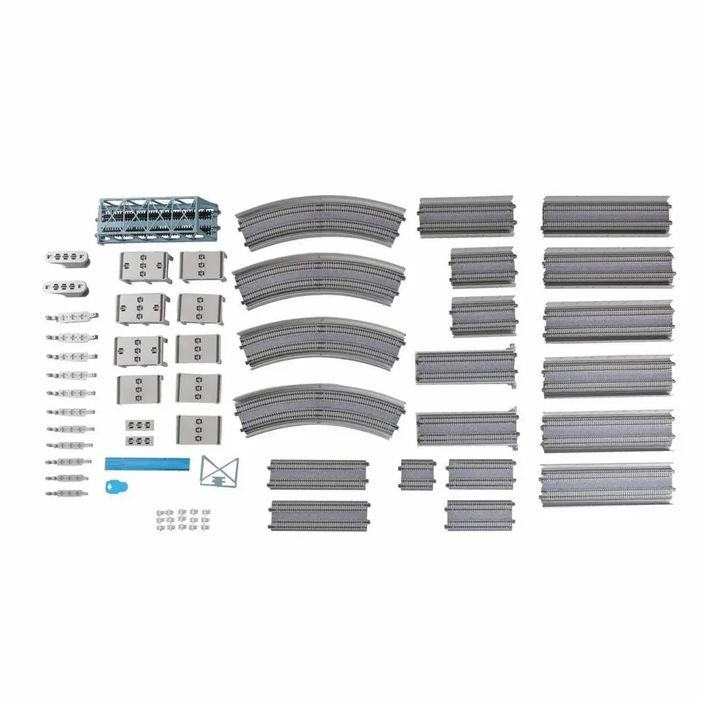 Coffret de rails V12 pont à double voie Unitrack code 80 - Kato K20-871 - N 1/160 - 2R