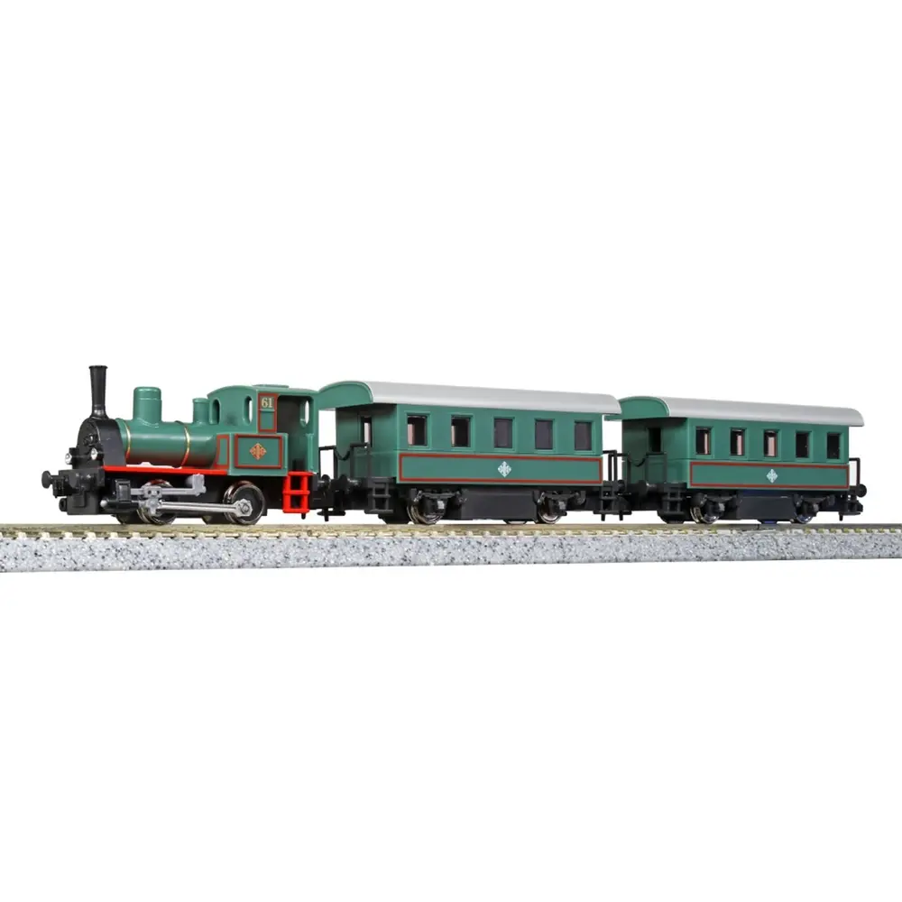 Pack de train de voyageurs à vapeur Pocket Line - Kato K10-503-1 - N 1/160 - Analogique - 2R
