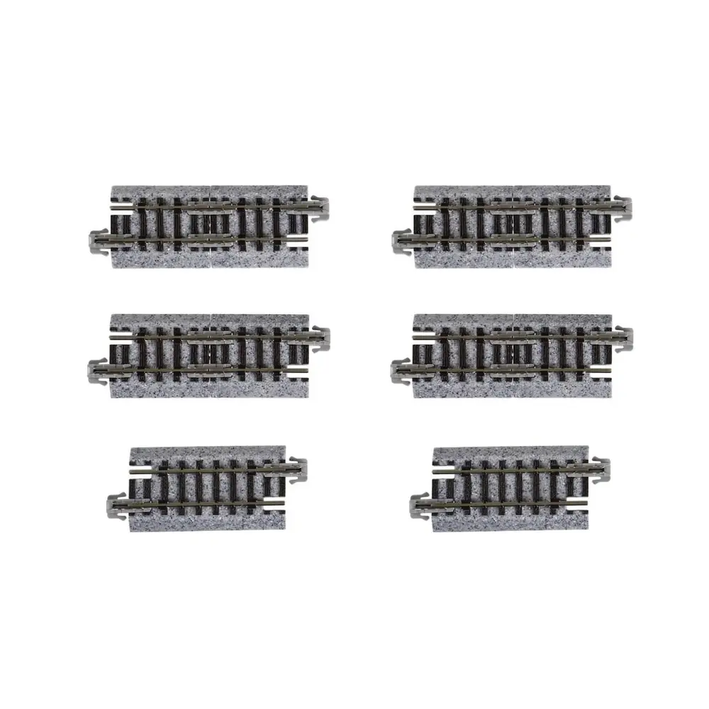10 rails droits Unitrack (S45/S29) - Kato K20-091 - N 1/160