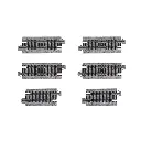 10 rails droits Unitrack (S45/S29) - Kato K20-091 - N 1/160