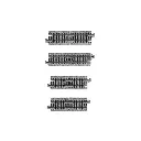 4 rails droits Unitrack (S33/S38) - Kato K20-092 - N 1/160