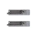 2 rails droits Unitrack 62 mm avec butoir type A - Kato 20-046 - N 1/160 - 2R