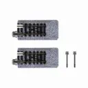 2 rails droits Unitrack 50,5 mm code 80 avec butoir type C - Kato 20-048 - N 1/160 - 2R
