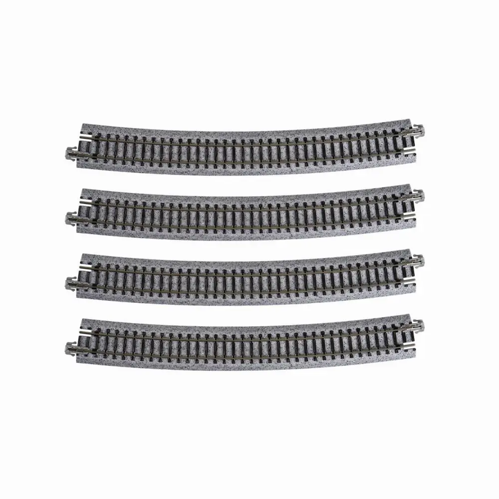 4 rails courbes Unitrack 718 mm 15° code 80 - Kato 20-150 - N 1/160 - 2R