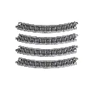 4 rails incurvés Unitrack (R348-30) 30 degrés - Kato 20-130 - HO 1/87