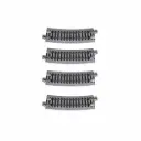 4 rails courbes Unitrack 315 mm 15° code 80 - Kato 20-121 - N 1/160 - 2R