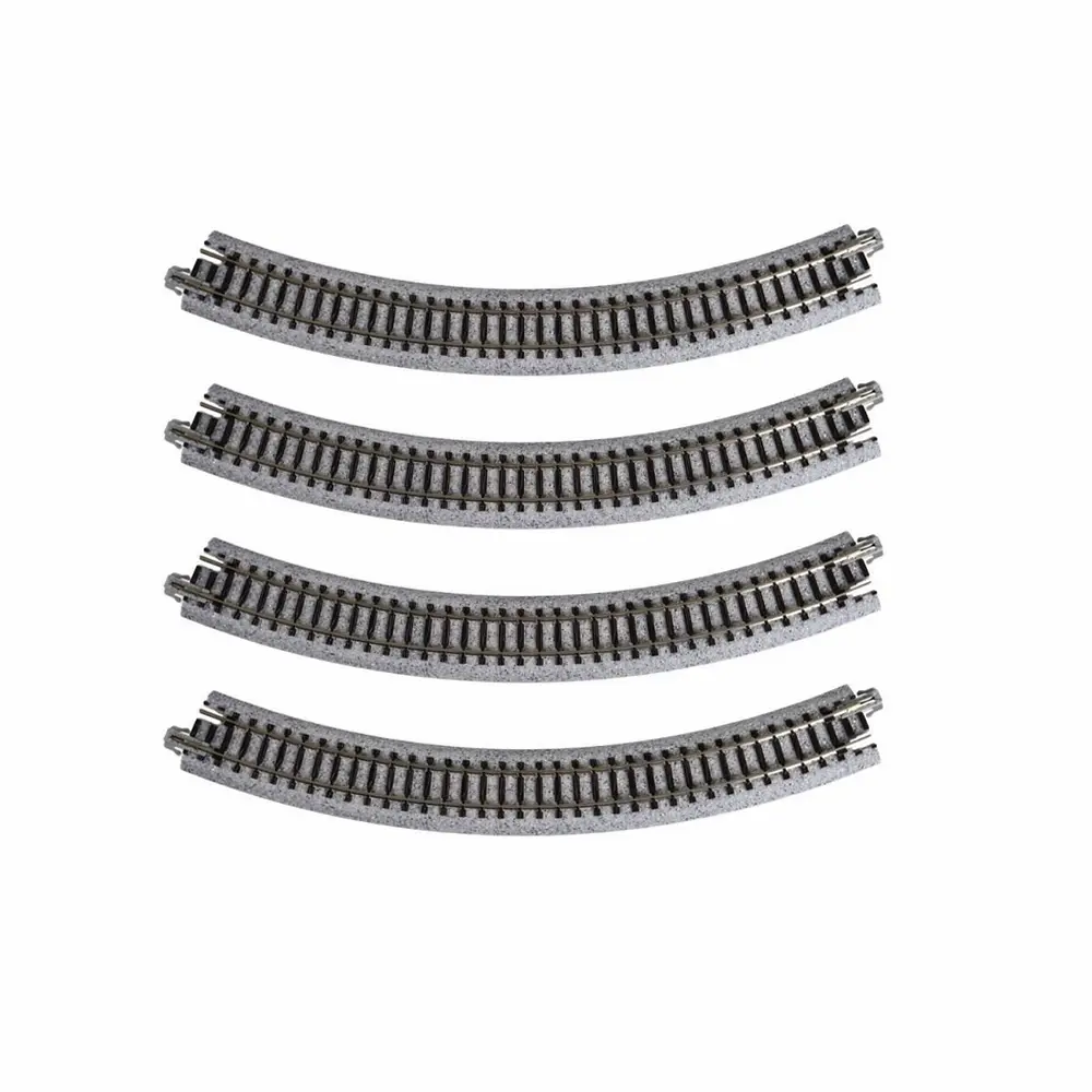 4 rails courbes Unitrack 249 mm 45° code 80 - Kato 20-100 - N 1/160 - 2R