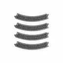 4 rails courbes Unitrack Compact 183 mm 45° code 80 - Kato 20-172 - N 1/160 - 2R