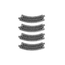 4 rails courbes Unitrack 117 mm 45° code 80 - Kato 20-176 - N 1/160 - 2R