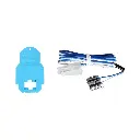 Fil d'alimentation + 2 éclisses métalliques pour voie Unitrack - Kato 24-818 - N 1/160