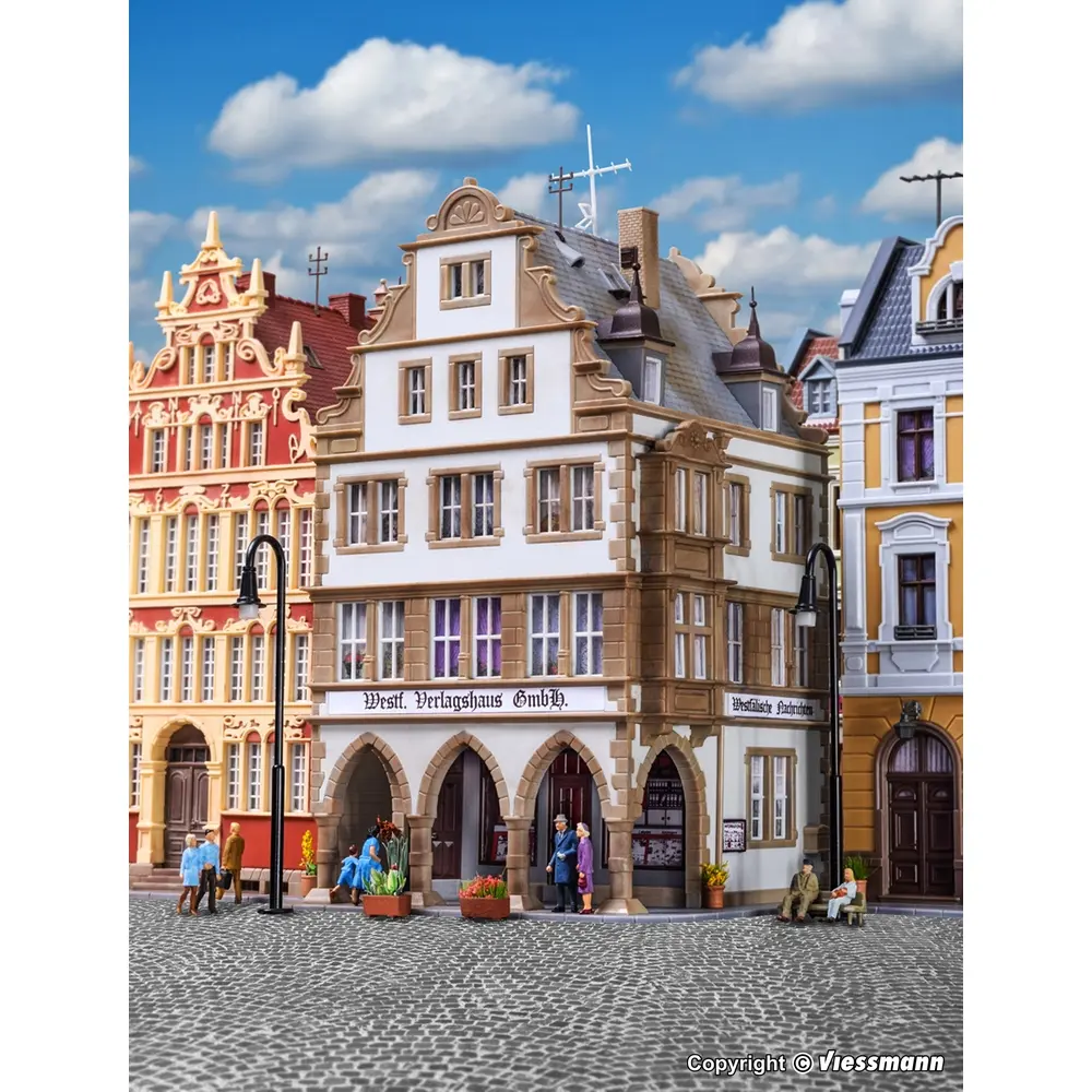 Maison d'édition westphalienne à Münster  - Kibri 38382 - HO 1/87