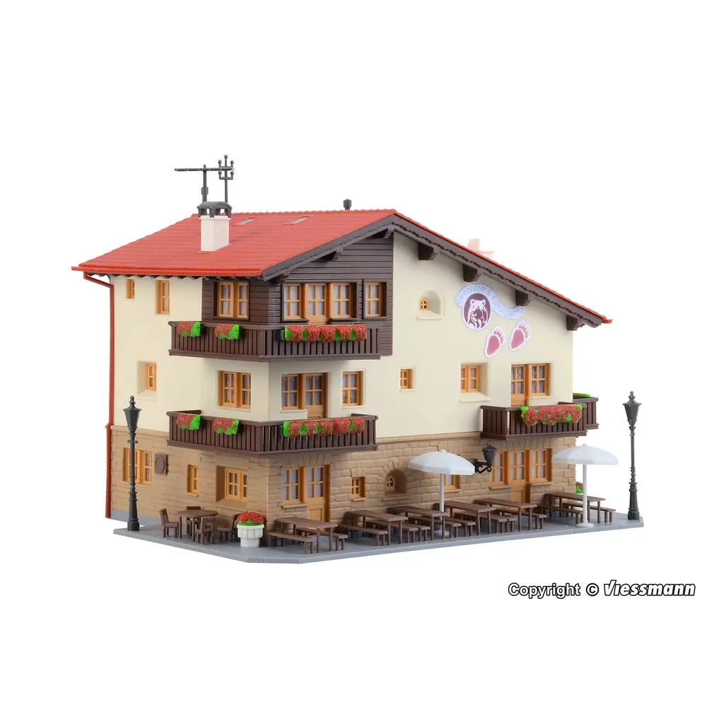 Hôtel Baren - 180x140x120mm - Kibri 38827 - HO 1/87