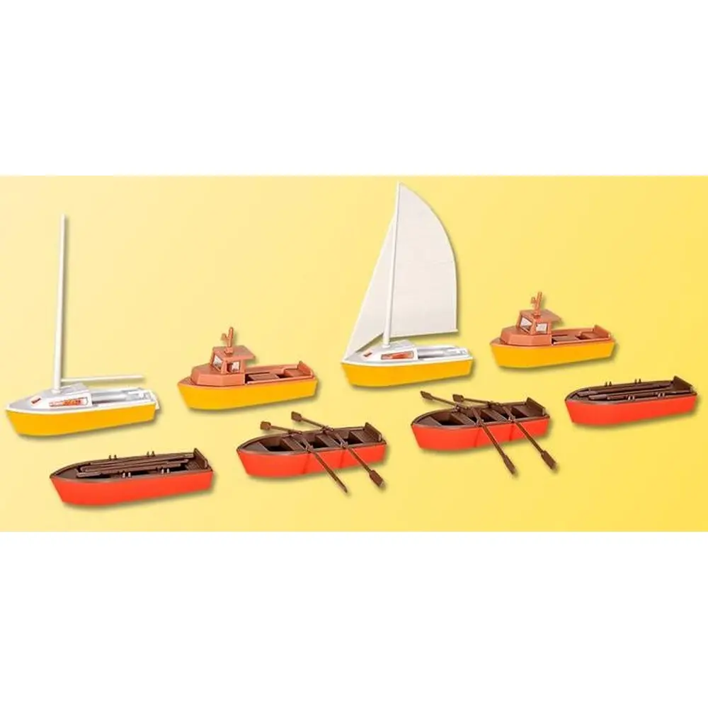 8 bateaux de plaisance - Kibri 39159 - HO 1/87