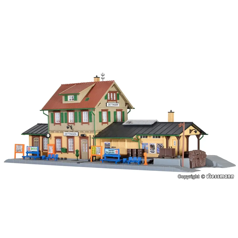 Gare "Dettingen" - KIBRI 39507 - HO 1/87 - 345 x 125 x 140 mm