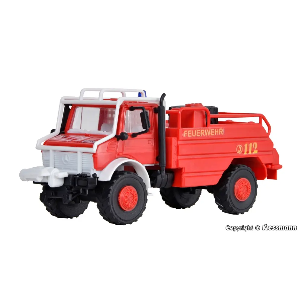 Camion de pompier Unimog Mercedes en kit - Kibri 18270 - HO 1/87