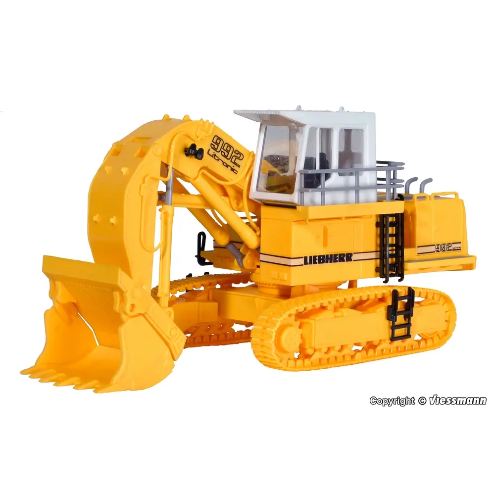 Grue LIEBHERR R992 Litronic avec godet - Kibri 11277 - HO 1/87