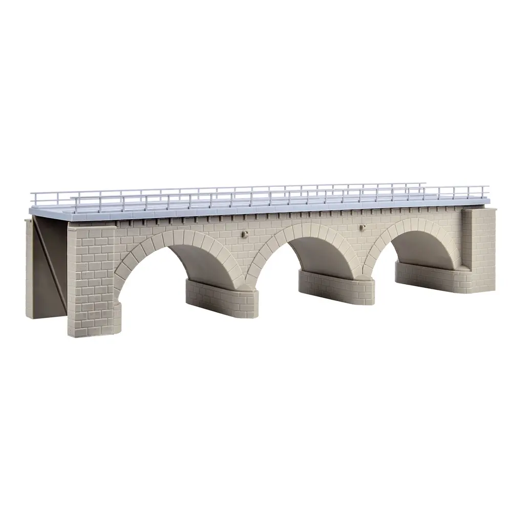 Pont à arc en maçonnerie 1 voie - Kibri 39721 - HO 1/87