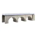 Pont à arc en maçonnerie 1 voie - Kibri 39721 - HO 1/87