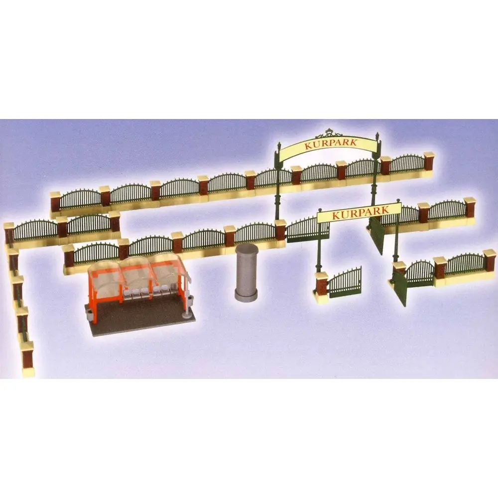 Clôture pour jardin Anglais avec arrêt de bus