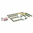 Clôture pour jardin Anglais avec arrêt de bus - Kibri 38601 - HO 1/87