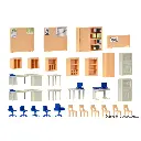 Mobilier de bureau - Kibri 38654 - HO 1/87