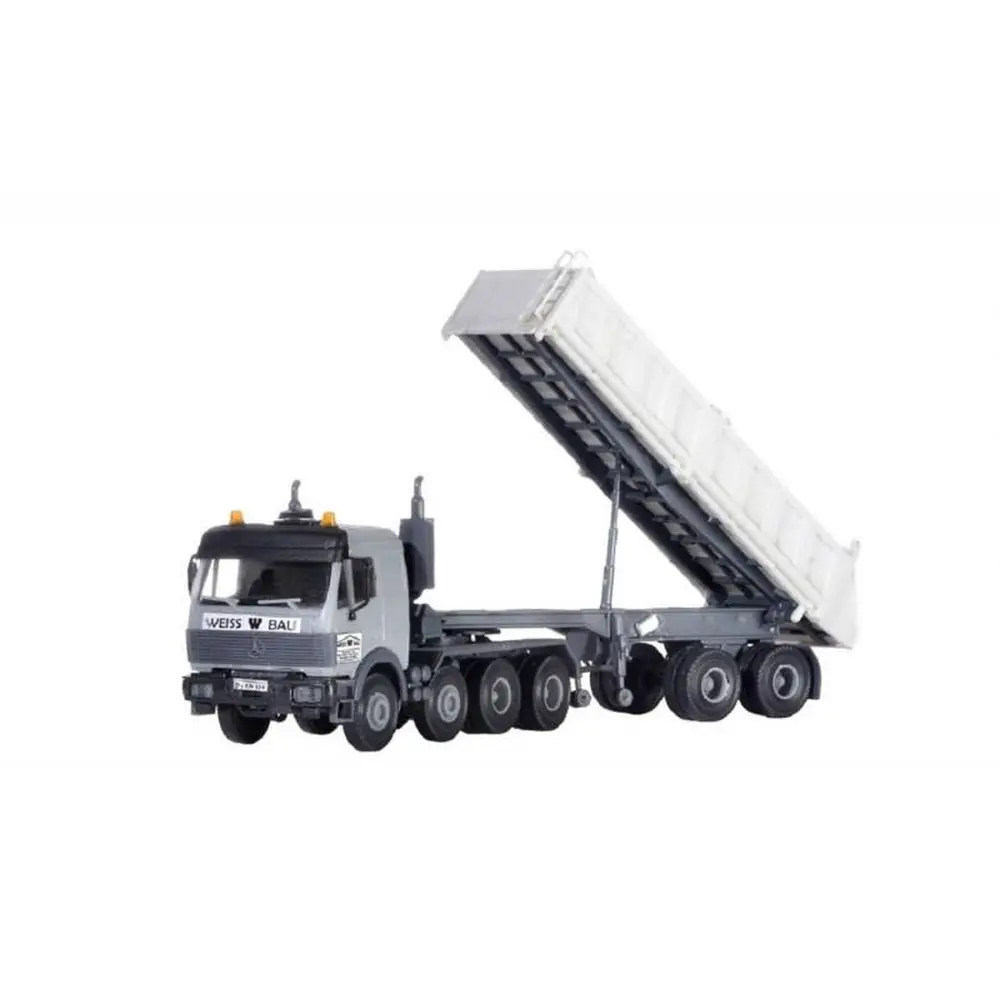 Camion à Benne Basculante - Mercedes Actros - KIBRI 13587 - HO : 1/87