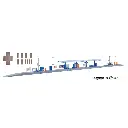 Quai moderne Sulzberg KIBRI 39556 - HO 1/87